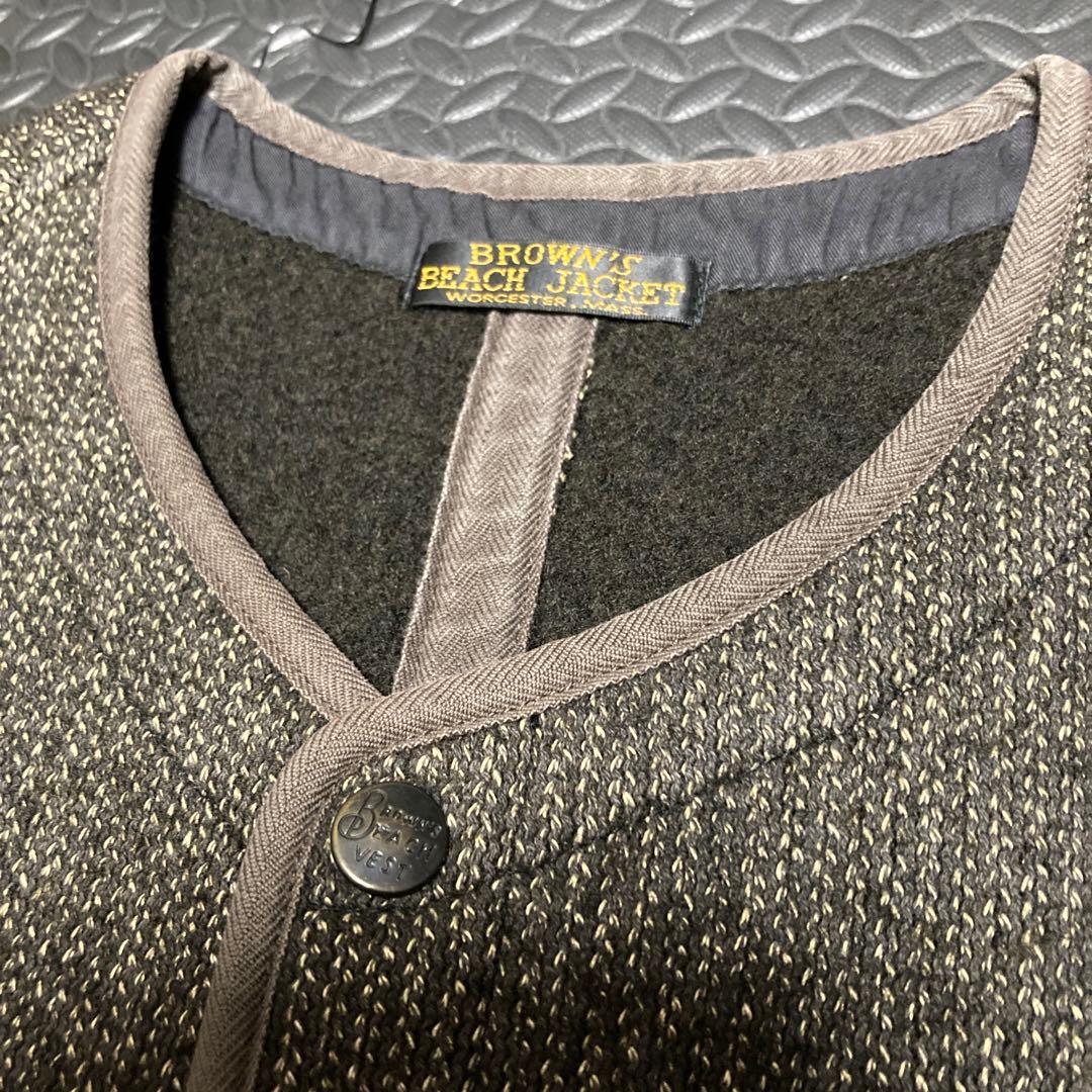 BROWNA'S BEACH JACKET ウールベスト