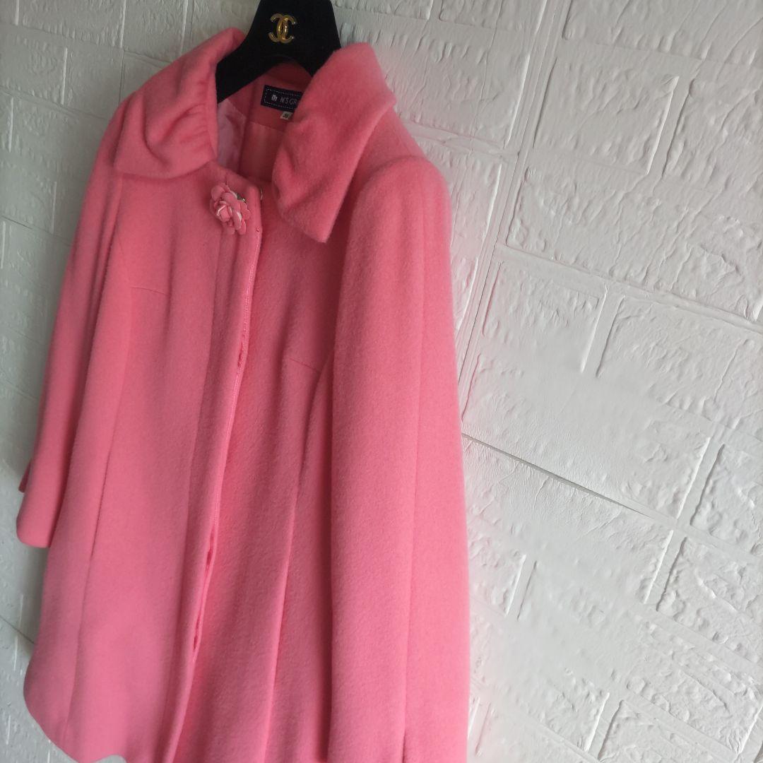 M'S GRACY 　エムズグレーシー　カメリア　カシミヤ　コート　ピンク