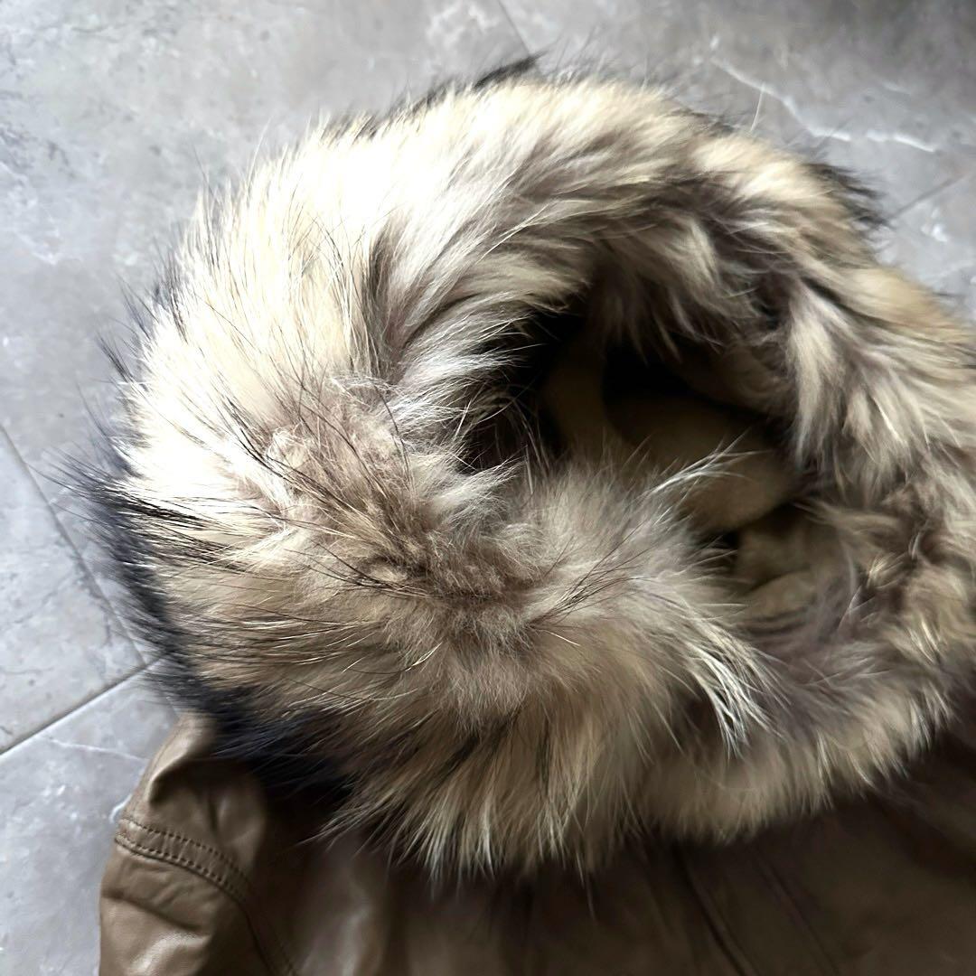 sisii ウォッシャブルレザー モッズコート サイズXXS ブラウン 日本製