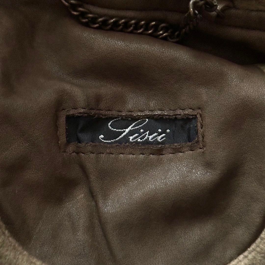 sisii ウォッシャブルレザー モッズコート サイズXXS ブラウン 日本製