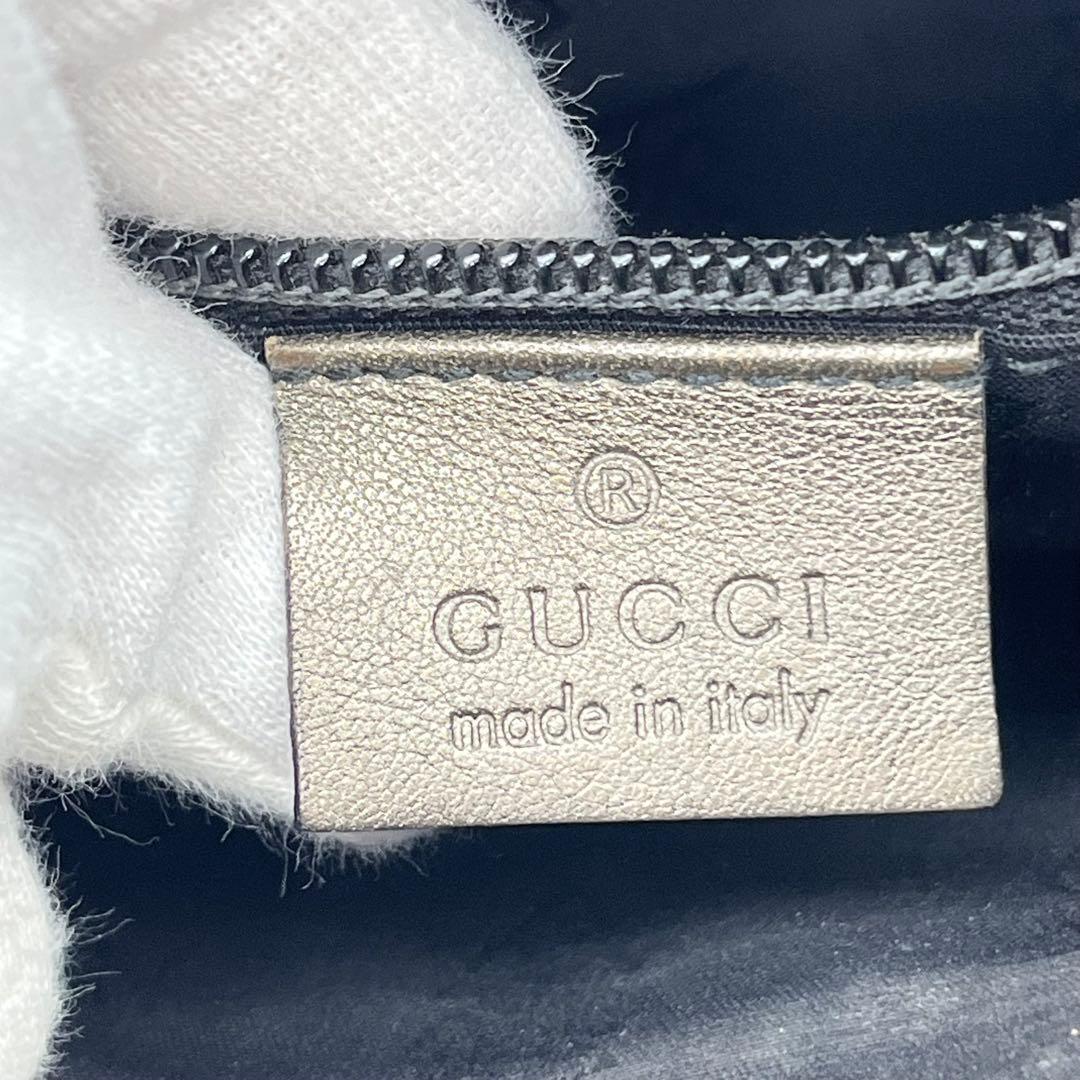 GUCCI ショルダーバッグ ポシェット 斜めがけ GGインプリメ ロゴ PVC