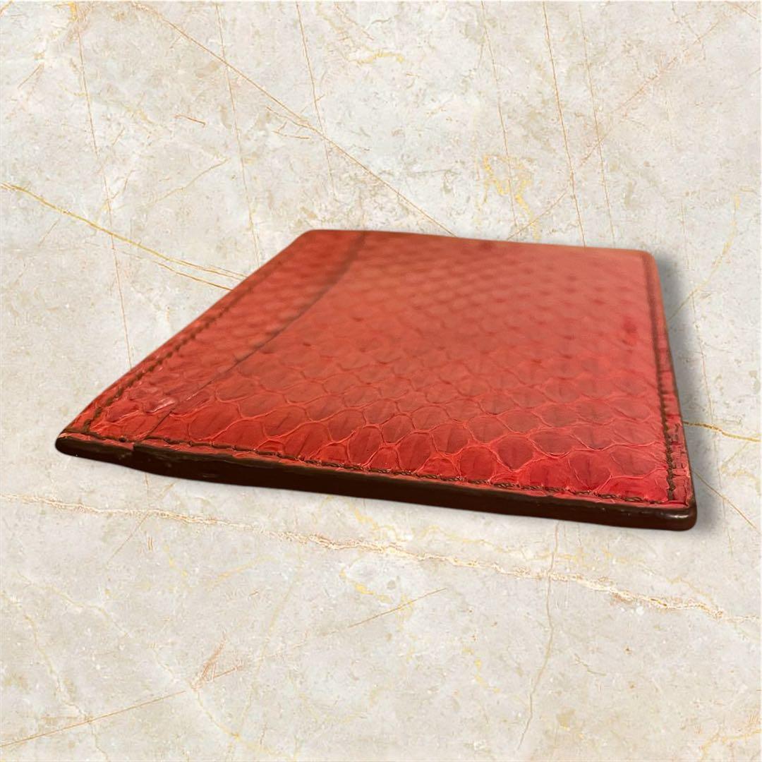 美品　カルティエ　Cartier　カードケース　名刺入れ　パイソンレザー
