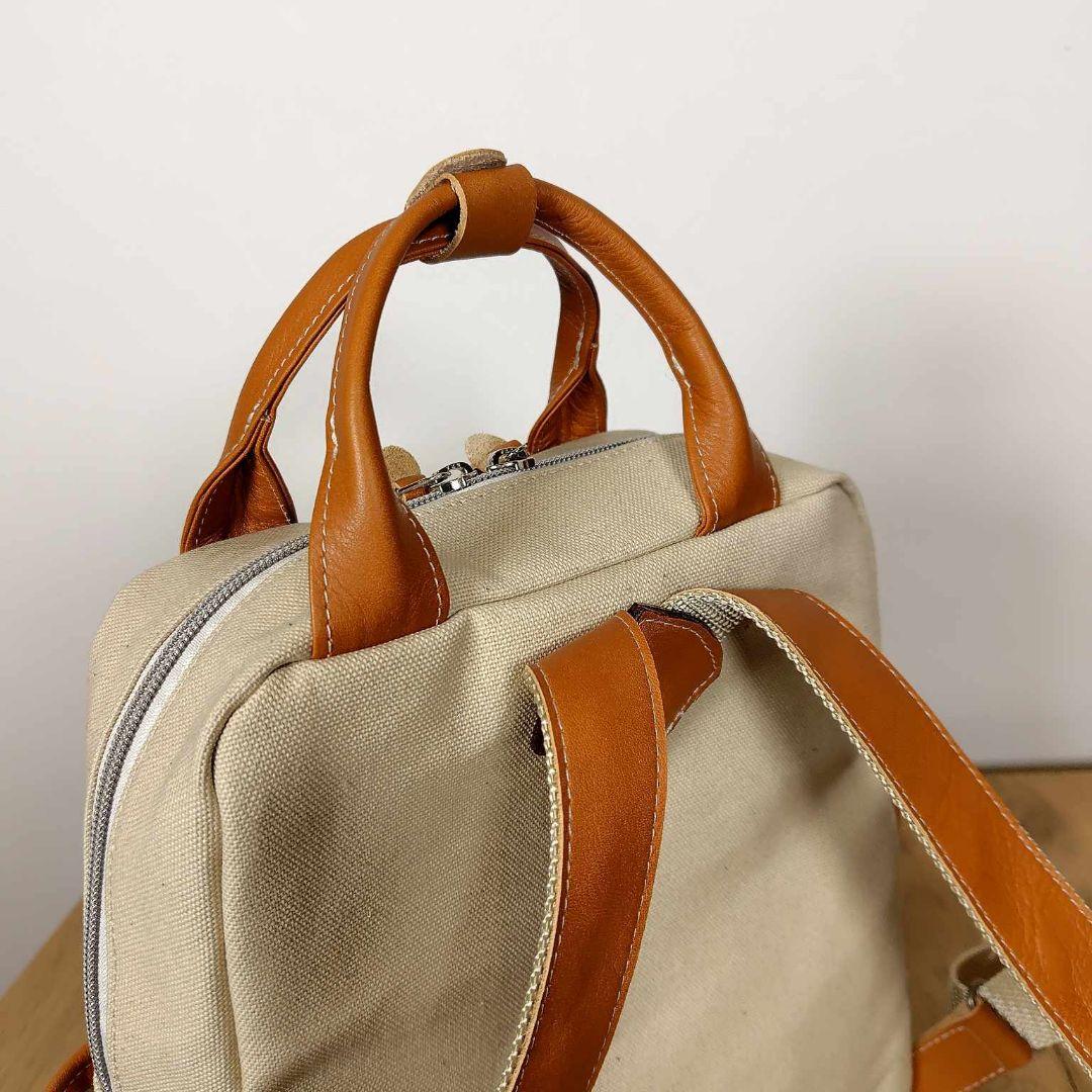 【専用】ミナペルホネン/サラブレッドマスタード/ボストン型トートリュック本革