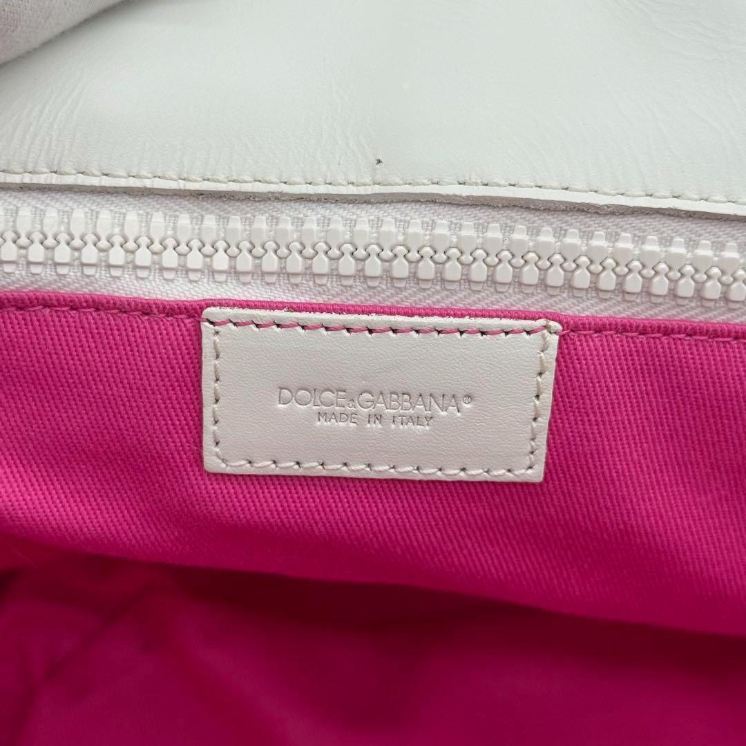 【良品】DOLCE&GABBANA かごバッグ ハンドバッグ 編み込み