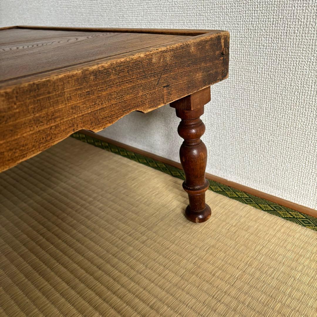 レトロ　木製　テーブル　机　ちゃぶ台　昭和　大正　天然生活　インテリア　カフェ