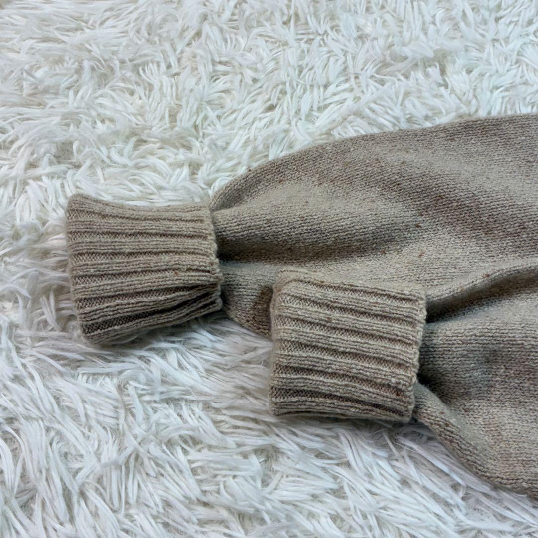 美品✨️ドルモア タートネックセーター ミドルゲージ ベージュイタリア製 48