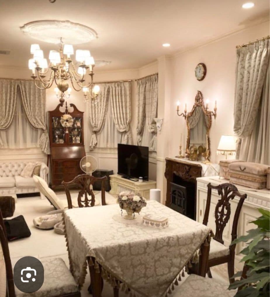 Handmadeエレガントなダマスク柄テーブルクロス