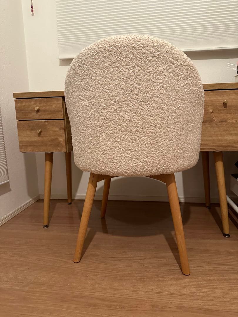 【Hanari 】ファブリックシートラムウールチェア