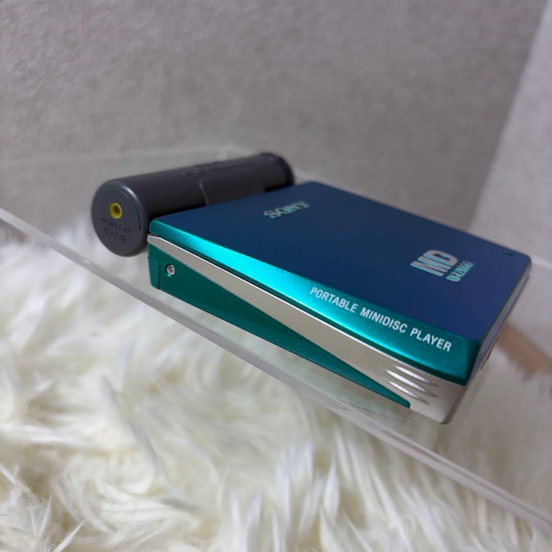 【完動品】SONY MD WALKMAN MZ-E75 グリーン MDプレーヤー