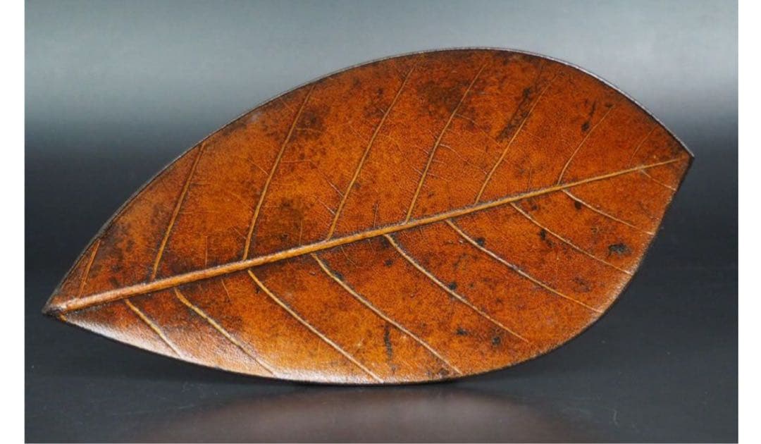 送料無料　漆細工　 菓子皿/葉皿5枚　珍品茶道具　検/花梨清民国屈輪彫堆黒剔犀書