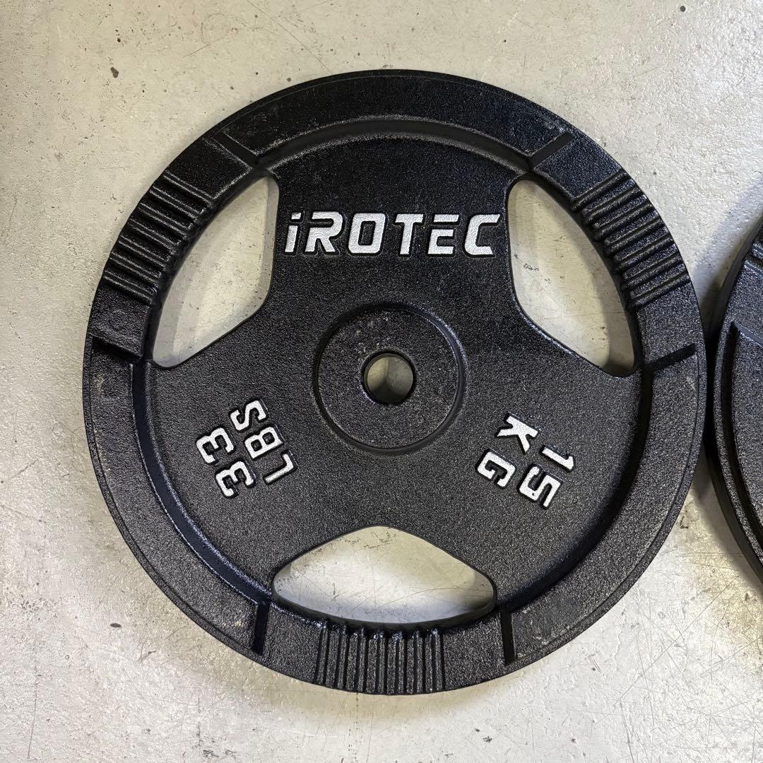 IROTEC アイロテック ダンベル プレート 15kg×2枚 30kg②
