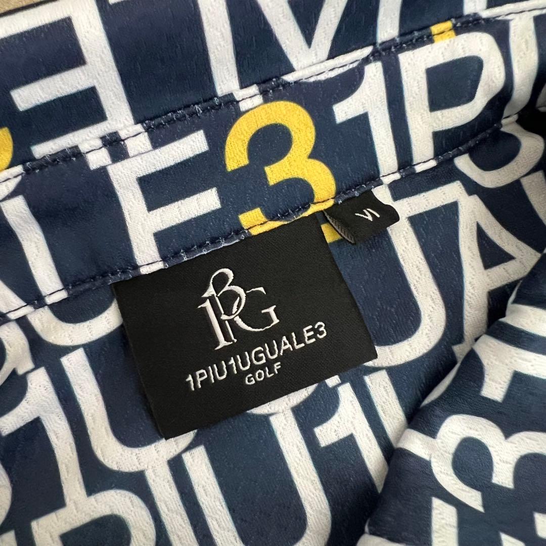 1piu1uguale3GOLF セットアップ　総柄　メンズ　ポロシャツ　パンツ
