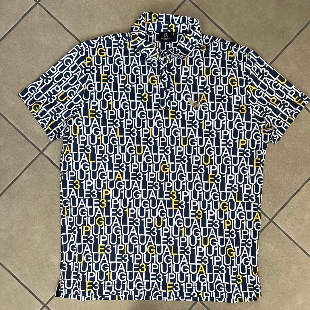 1piu1uguale3GOLF セットアップ　総柄　メンズ　ポロシャツ　パンツ