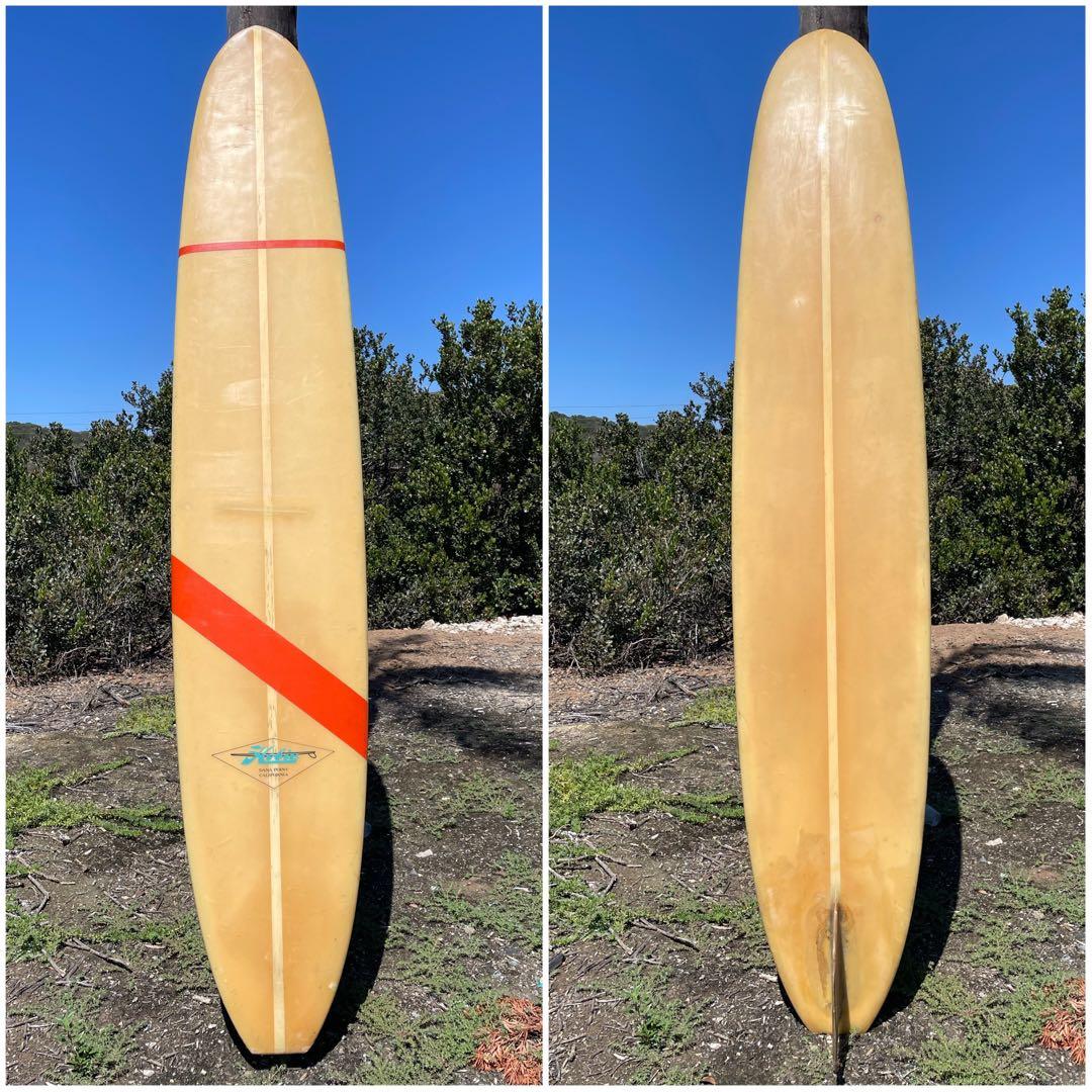 激レア◇60'sビンテージ◇HOBIEホビー ロングボード◇9'8 ウッドフィン