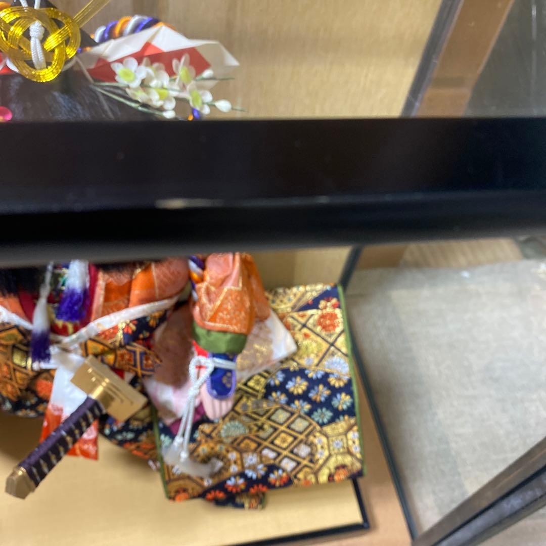 ケース入り日本人形　秀月　兜差