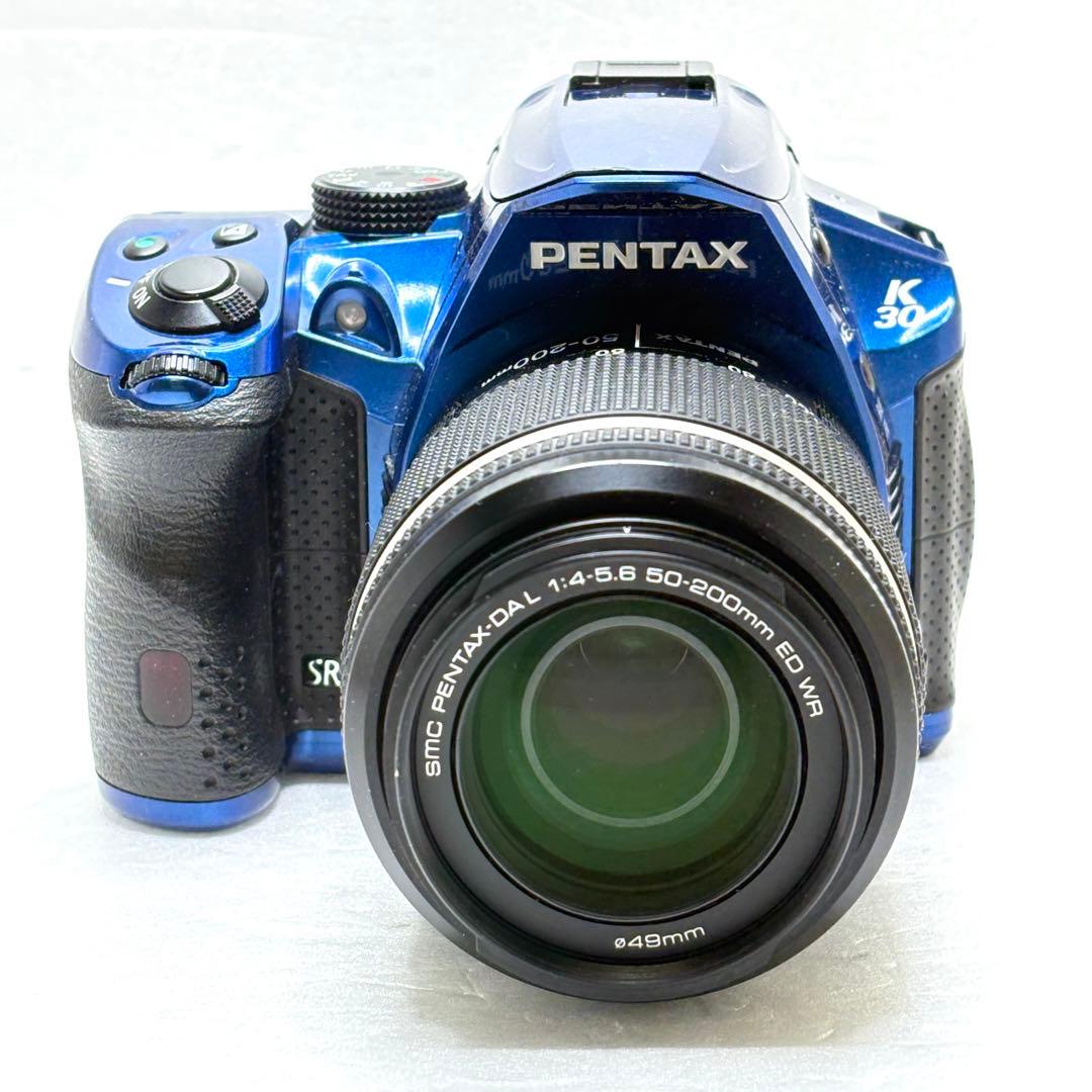 【黒死病対策済】PENTAX K-30 クリスタルブルー 50-200mmズーム
