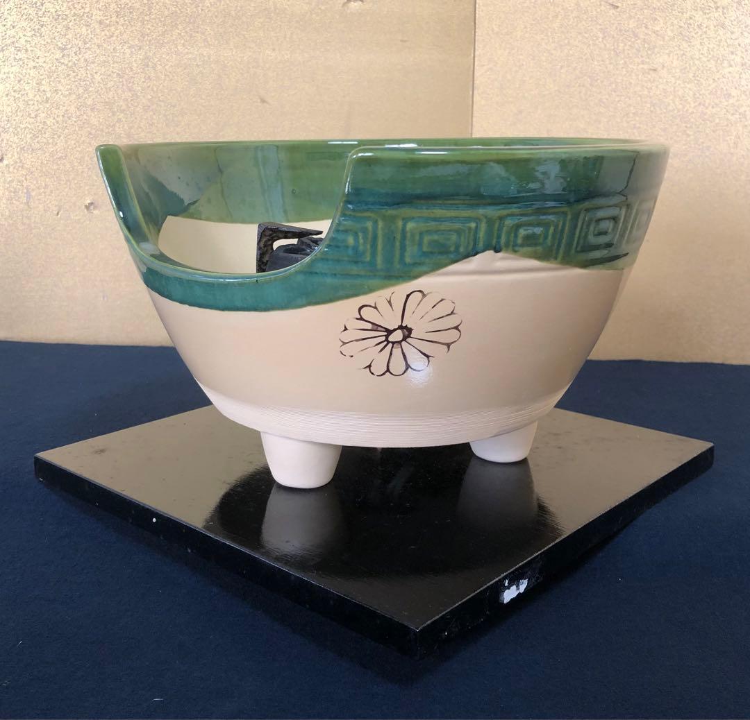 《R》茶道具 織部B 野々田式 風炉型電熱器 元箱　260109き2