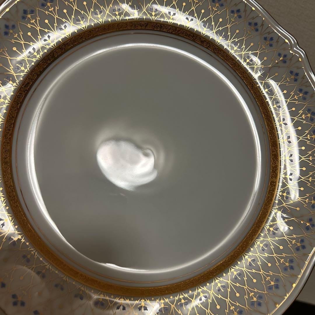 大倉陶園　スイートメモリー　ディナープレート　25.5cm 金彩金蝕