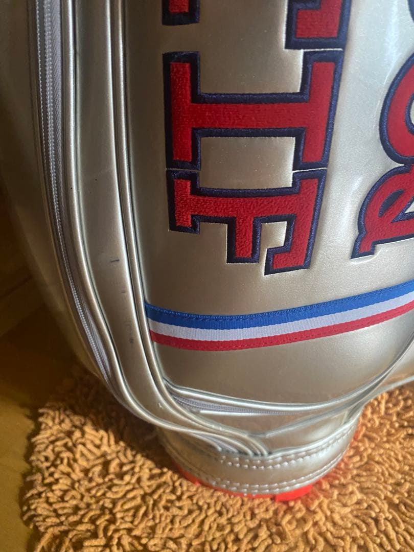 SALEルコックキャディーバッグカート用6分割シルバーエナメル