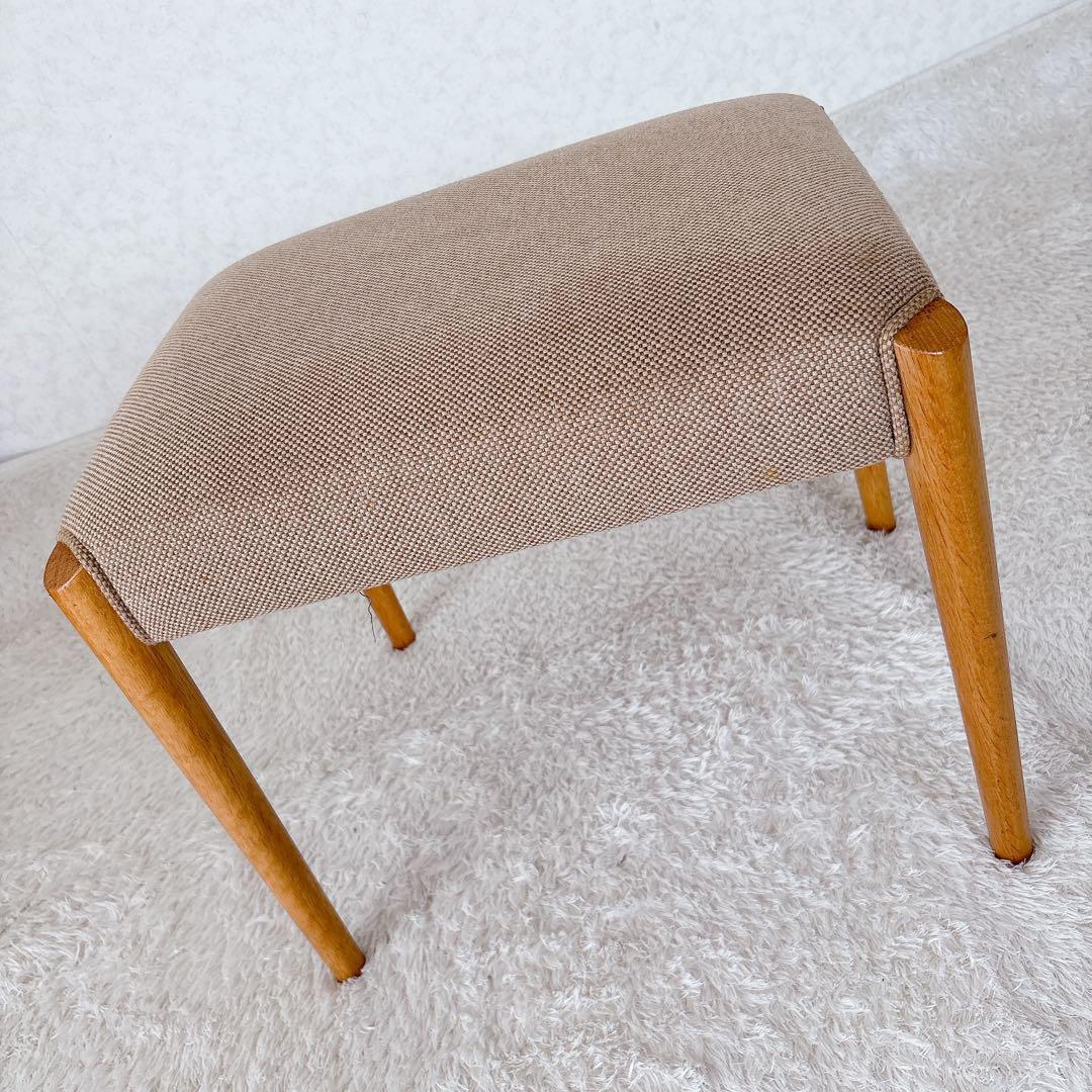 YoROZu様リクエスト品】日進木工 オットマン スツール 天然木 ジャガード