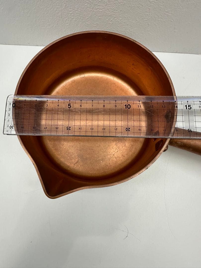 銅製 片手鍋 注ぎ口付き