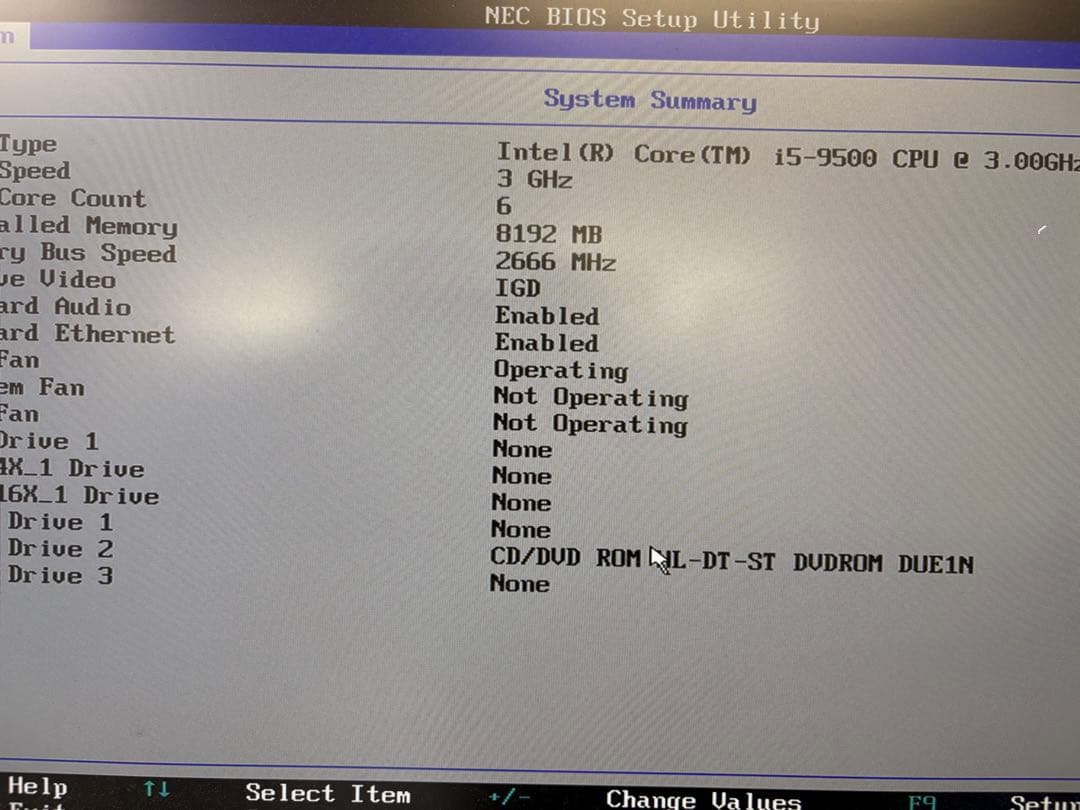 NEC Mate 第9世代i5 メモリ8GB ストレージ無し ジャンク　12