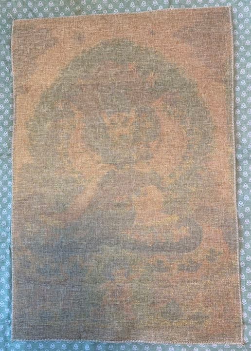 特別お値下げ　チベットの絹刺繍のタンカ　ヤブユム　歓喜仏