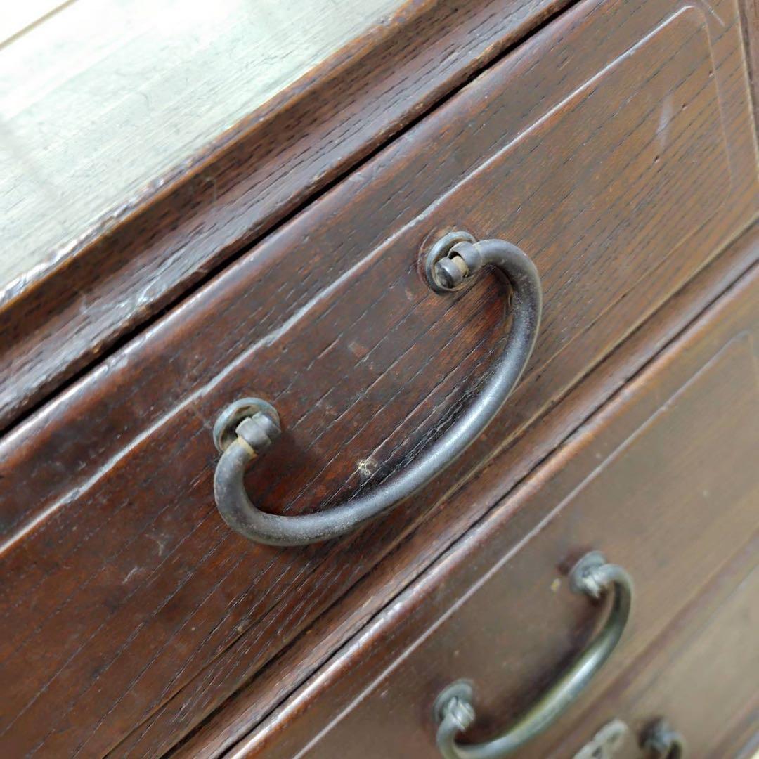 アンティーク ３段チェスト コンパクト タンス 年代物 お洒落 オシャレ 和風