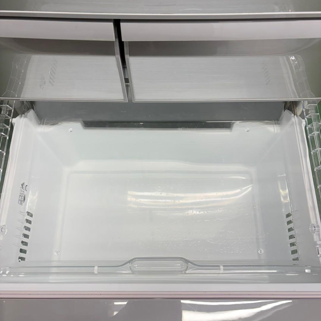 634 東芝　大型冷蔵庫　観音開き　500L強　小型　家庭用　自動製氷　シルバー