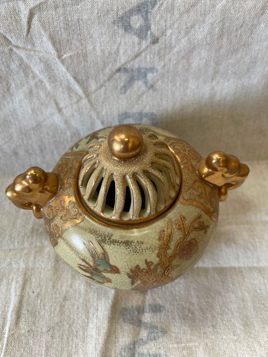 087 薩摩焼　香炉　未使用　有田焼