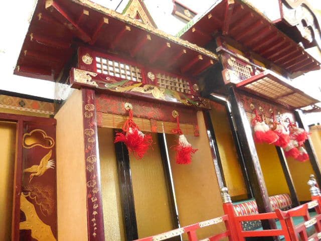 昭和レトロ 雛人形 御殿飾り 豊寿殿 雛飾り 雛祭り木製組み立て式 昭和30年代
