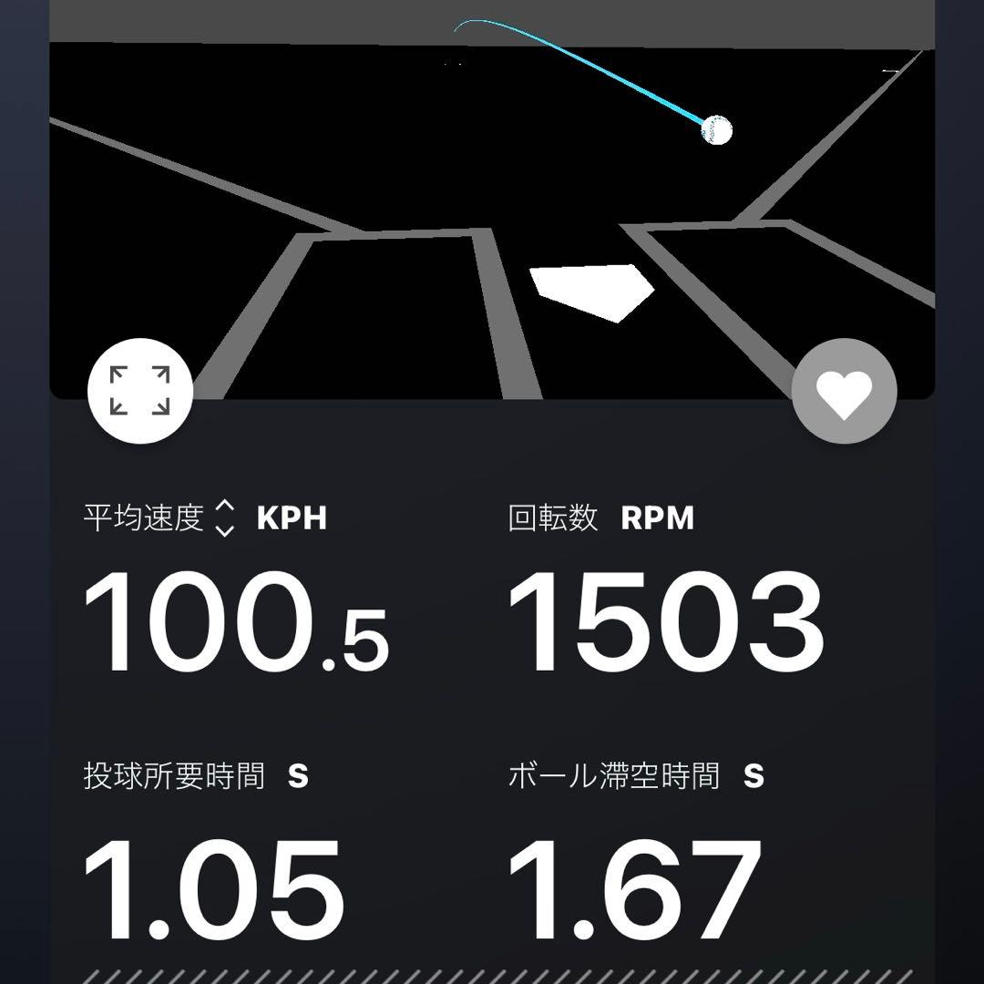 野球　STRIKE スピードガン　計測　ピッチャー