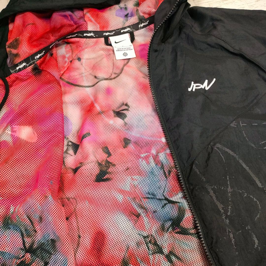 美品◆NIKE◆ジャパンモデル ナイロンウーブンジャケット◆S(M)ブラック
