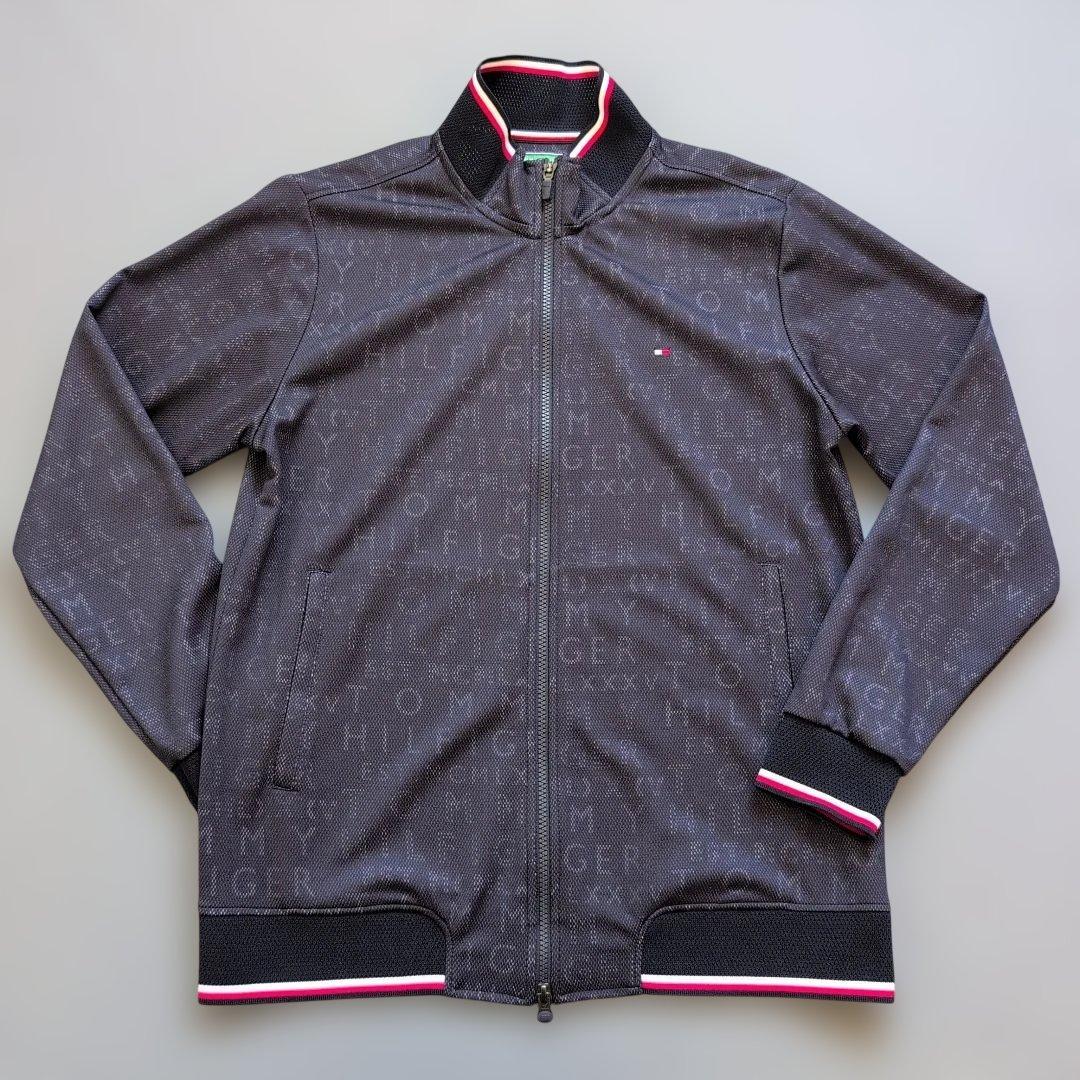 【極美品】トミーヒルフィガーゴルフ　フルジップジャケットメッシュモノグラム　L