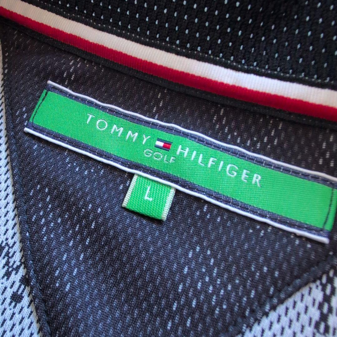 【極美品】トミーヒルフィガーゴルフ　フルジップジャケットメッシュモノグラム　L