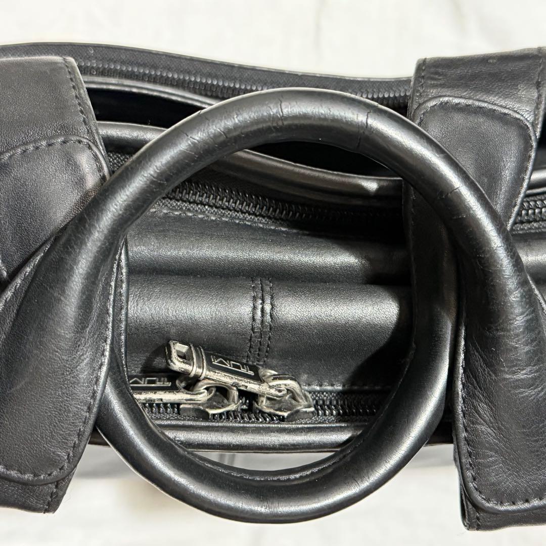 ◎良品　TUMI 96130D4 レザー ビジネスバッグ ブラック