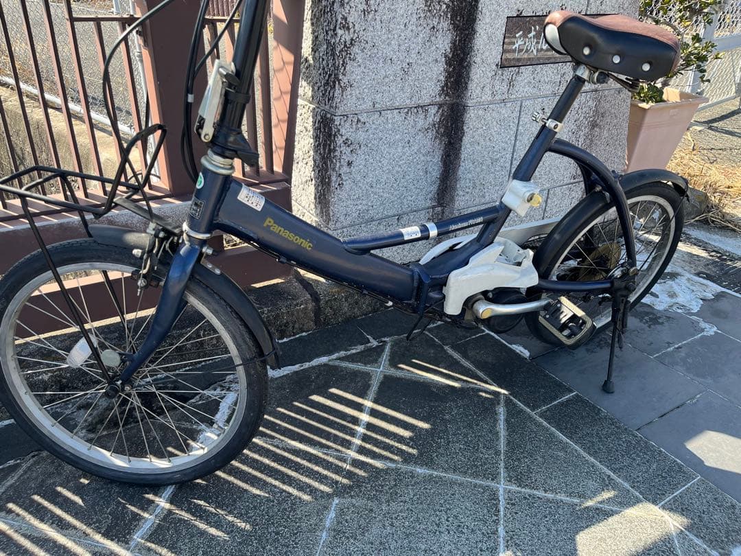 未整備　電動アシスト　Panasonic aluminum FRAME 折り畳み