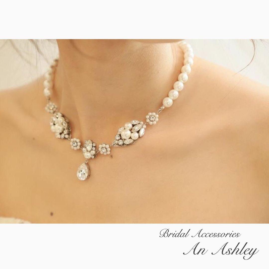 【美品】An Ashley アンアシュリー レユシット2 ネックレス&イヤリング
