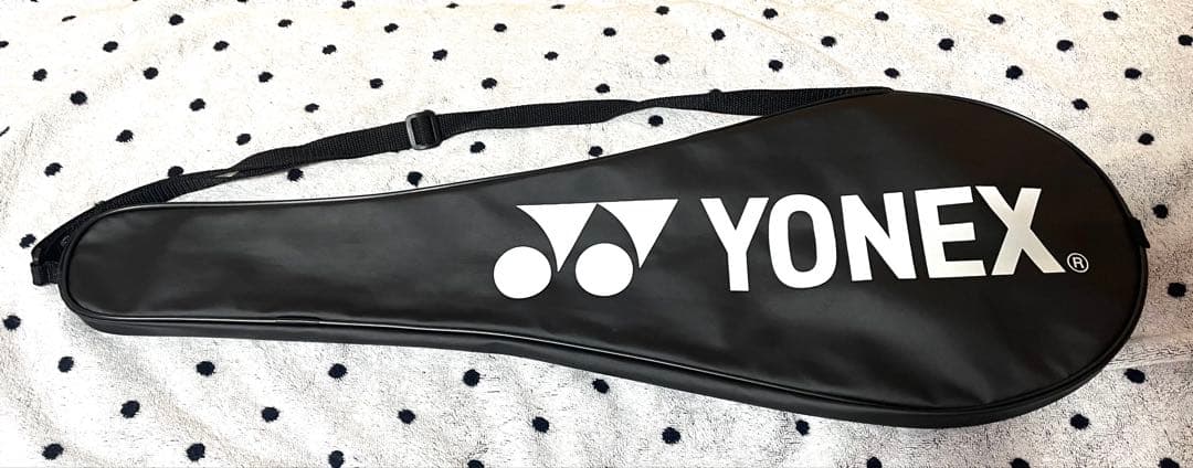 【美品】YONEX バドミントンバッグ バドミントンラケットケース付き ブラック