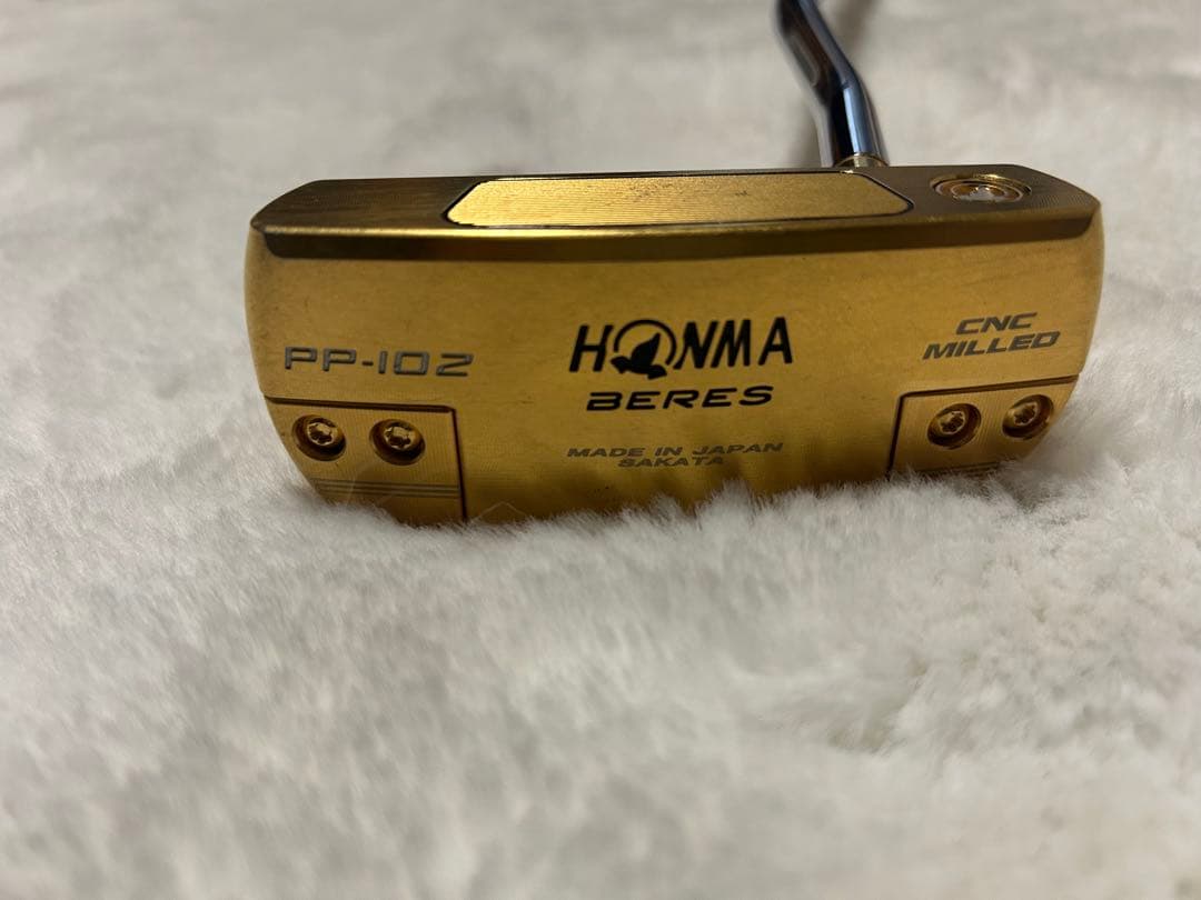 HONMA 金パター ヘッドカバー付き