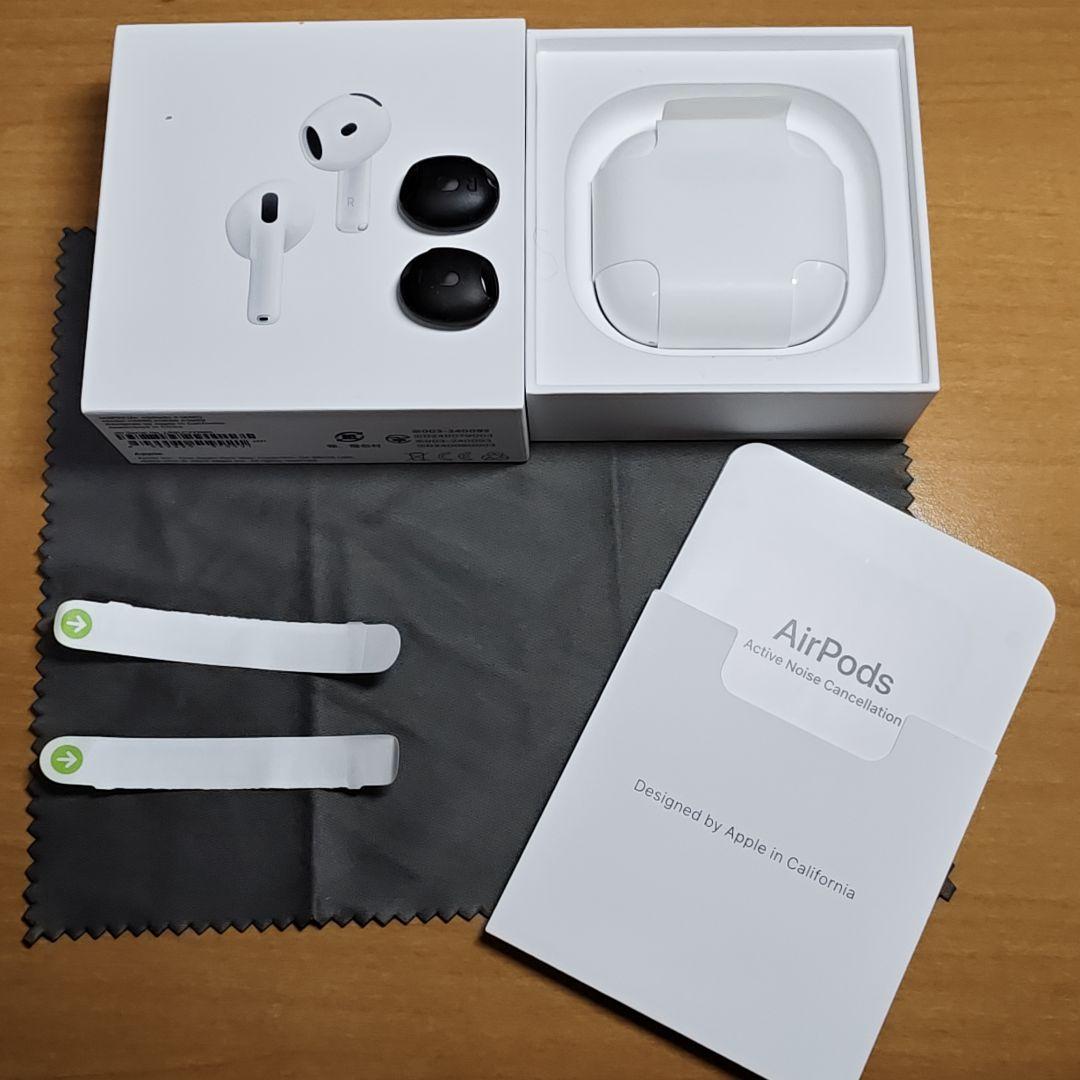 11/30購入 美品 Apple AirPods 4 (ANC) 本体 おまけ付