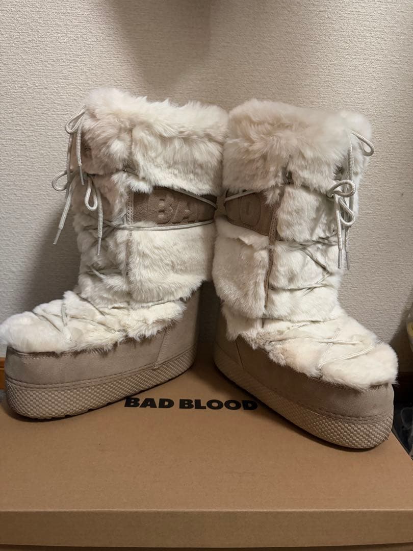 BAD BLOOD プラットフォームブーツ ホワイト S