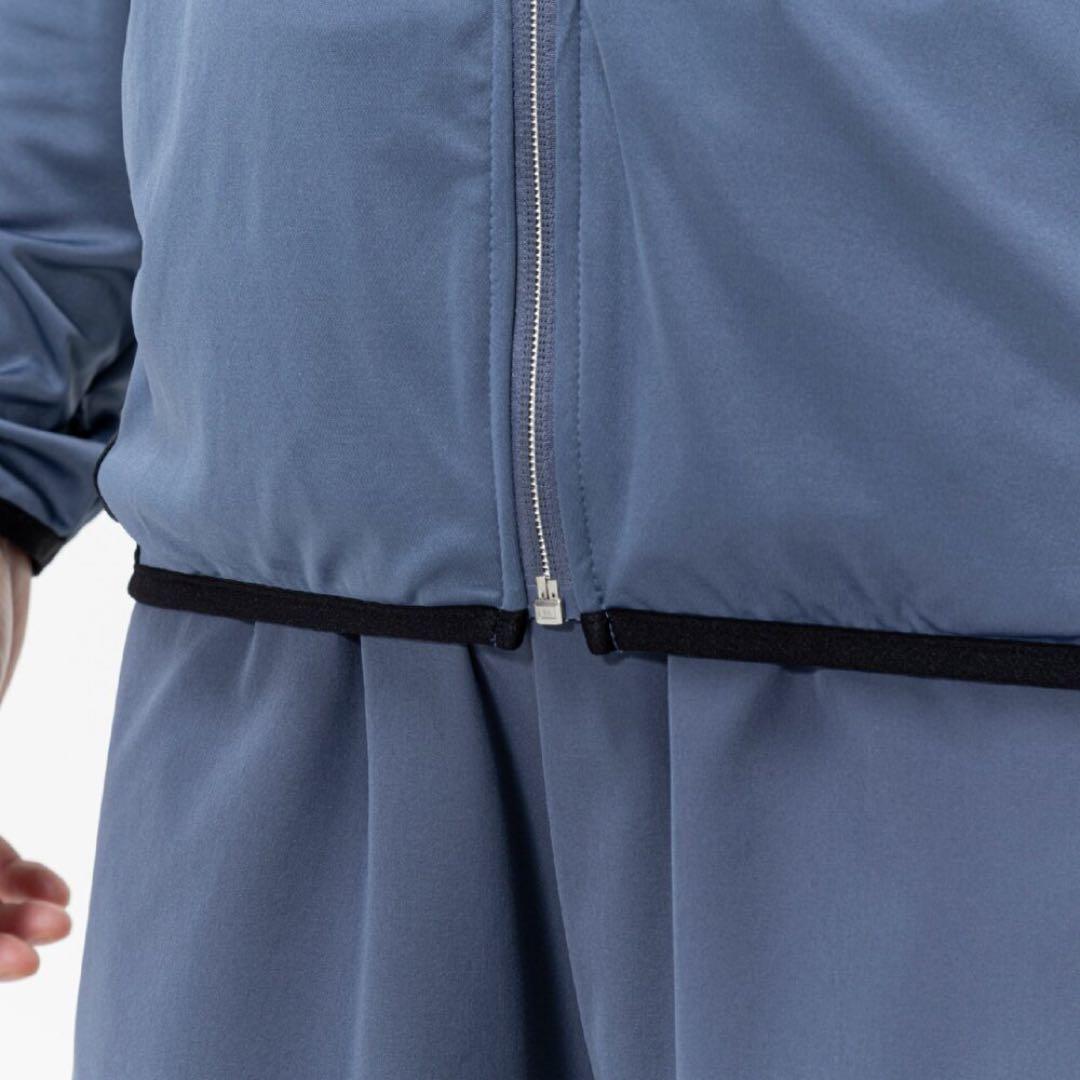 【ミズノプロ】フルZIPフーディ(薄手) インディゴ XO 12JECK75