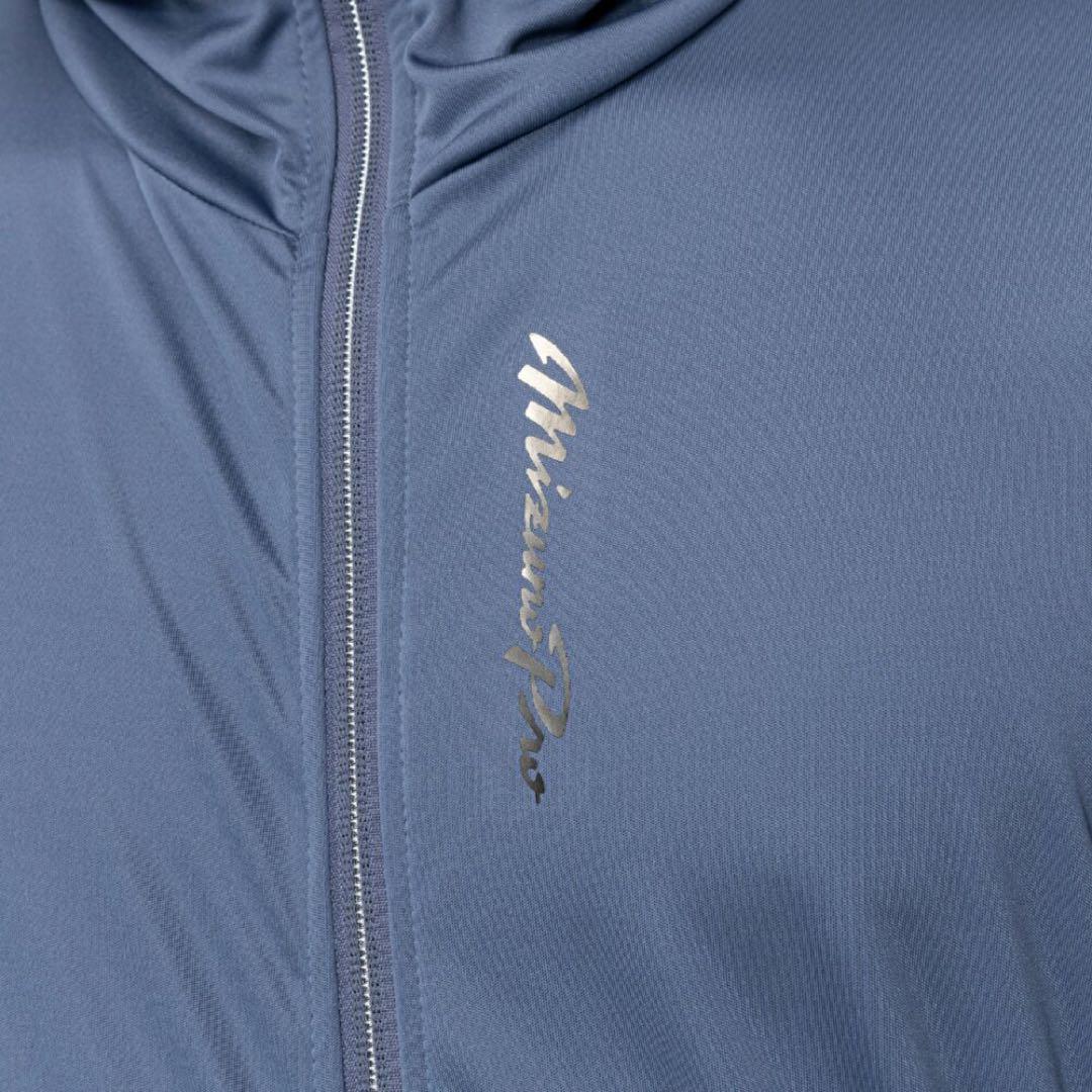 【ミズノプロ】フルZIPフーディ(薄手) インディゴ XO 12JECK75