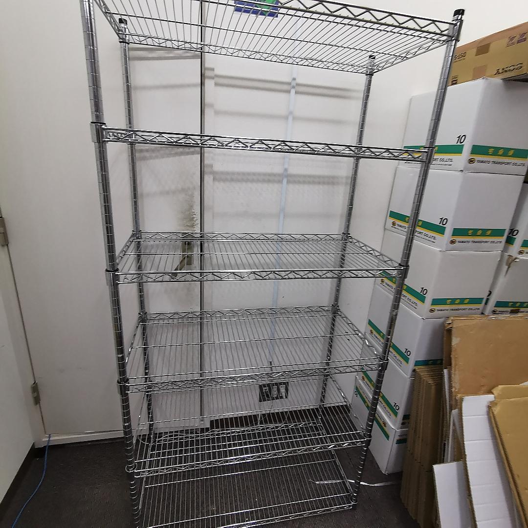 dywxb609　幅90cm　スチールラック 5段 シルバー 値引き交渉可