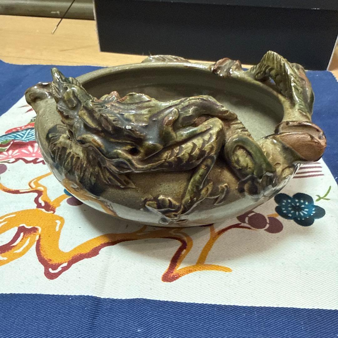 【希少】壺屋焼　灰皿　金勝造　やちむん