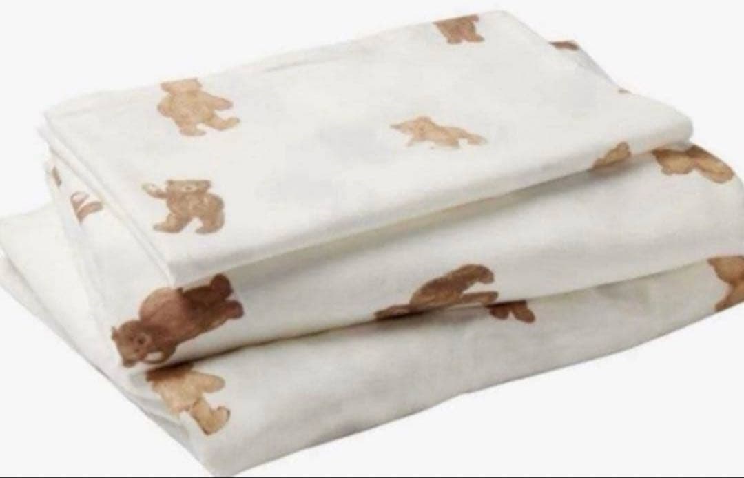 ジェラピケ　寝具3点セット　ベア柄　シングルサイズ　　新品　ベッドリネン