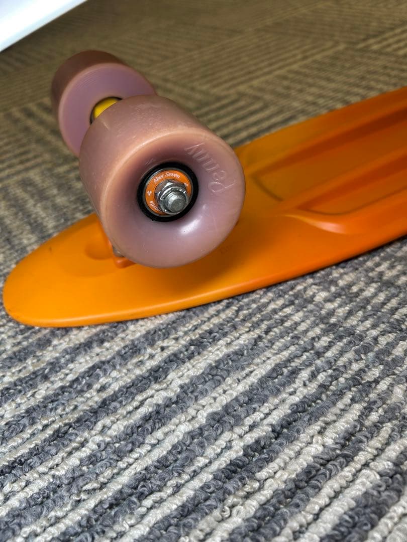 希少 Penny ペニー スケートボード オレンジ×ネイビー 22インチ