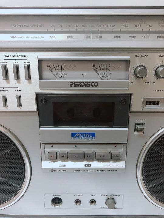 日立 TRK-8600RM FM/AM パディスコ ラジオカセットレコーダー