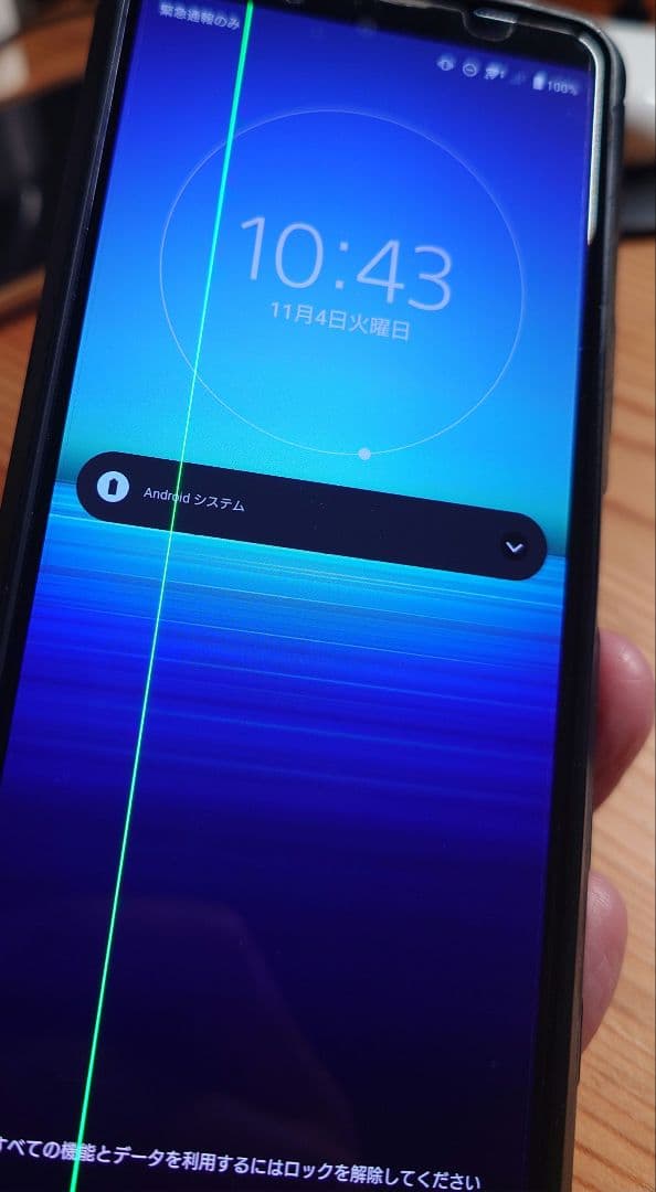 xperia 5 ii (マークII) 本体 SIMフリー 画面に緑の線あり
